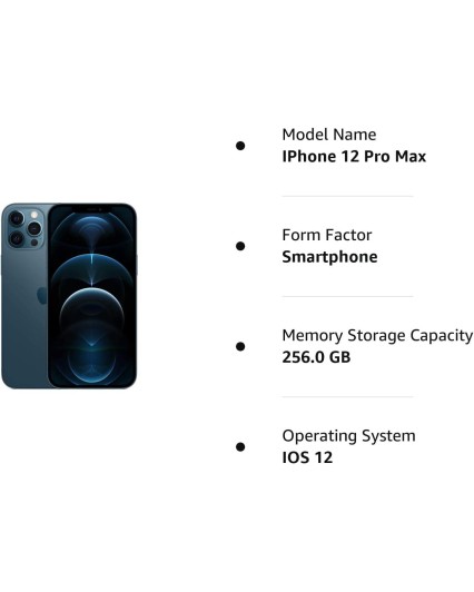 Apple iPhone 12 Pro Max, 256GB,