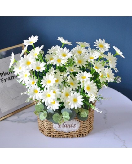 Artificial Flower Artificial Chrysanthemum Bouquet Photography Props White