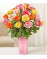 Long Stem Multicolored Roses