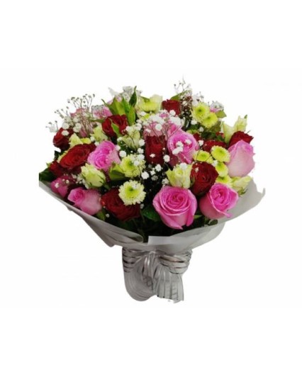 Roses & Greenery Hand tied