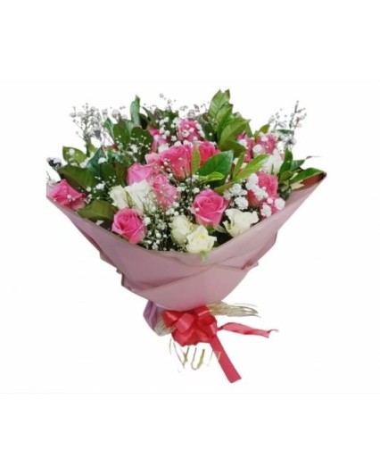 Roses & Greenery Hand tied