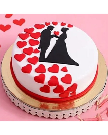 Couple Anniversary Cake
