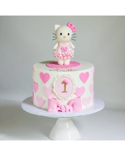 Hello Kitty First Birthday Cake