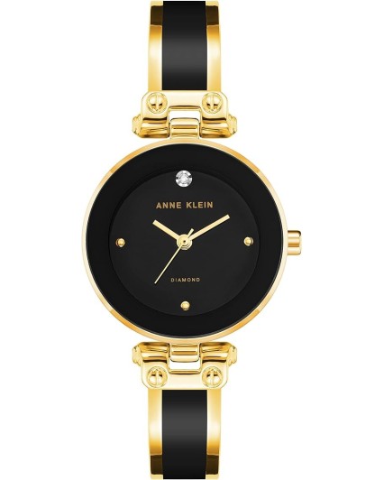 Anne Klein Women's Genuine Diamond Dial Bangle Watch