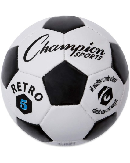 Champion Sports Retro Soccer Ball - Sizes 3, 4, 5